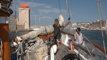 Entering Vieux-Port de Marseille aboard Goélette Alliance