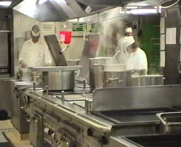 Short glimpse of the galley of ms Europa