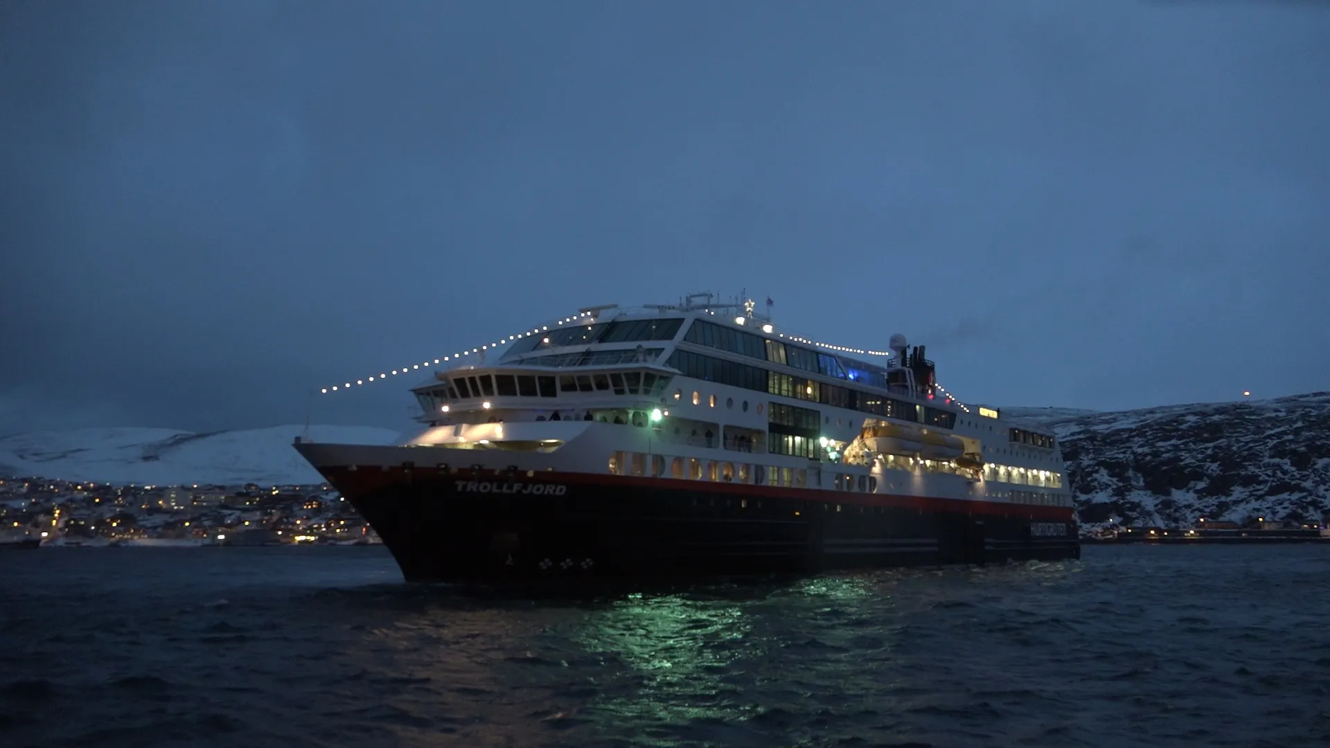 MS Trollfjord at Hammerfest