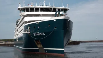 SH Diana arrives at Scheveningen